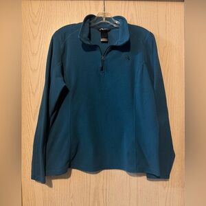 The North Face Teal Blue 1/2 Zip Fleece Pullover size XL